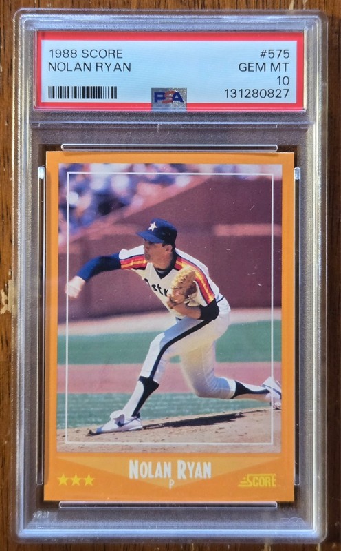 1988 SCORE #575 NOLAN RYAN PSA 10