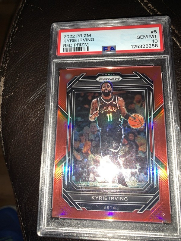 2022 Panini Kyrie Irving RED PRIZM118/299 #5 PSA 10 GEM MINT POP 1 118/299Rare