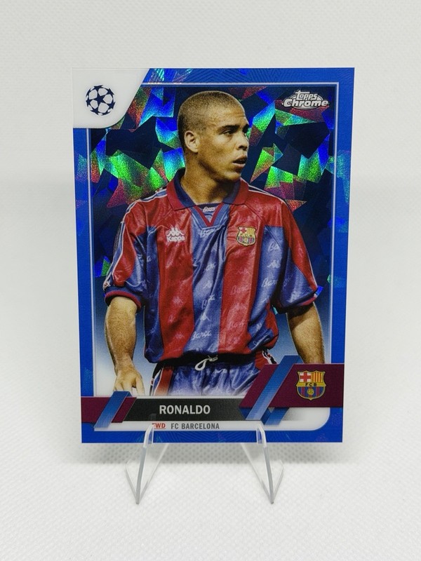2023 Topps Chrome Ronaldo #9 Champions League Sapphire Image Variation 