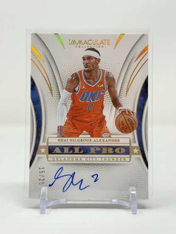 2024-2025 Panini Immaculate Shai Gilgeous-Alexander All-Pro Auto /25 #PL-SGA MVP