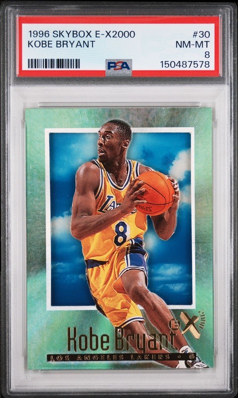 1996 Skybox E-X2000 #30 KOBE BRYANT RC Rookie PSA 8 NM-MT