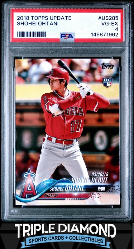 2018 Topps Update #US285 Shohei Ohtani Rookie RC LA Angels PSA 4 B572