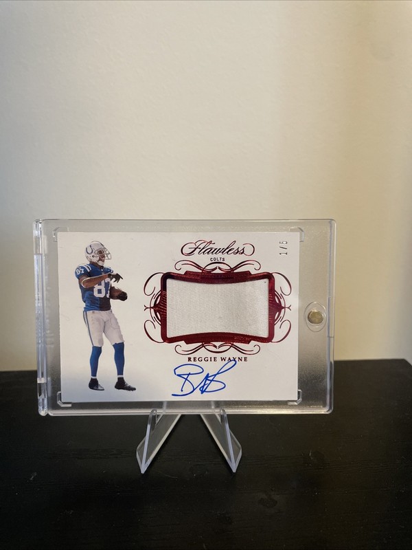 2019 Flawless Reggie Wayne Game Used Auto /5