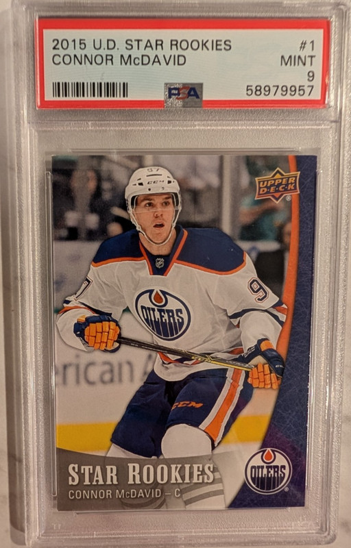 2015-16 Upper Deck Connor McDavid UD Star Rookies PSA 9