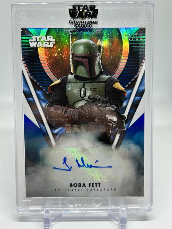 2023 Topps Star Wars Signature Series Boba Fett Temuera Morrison Auto /50