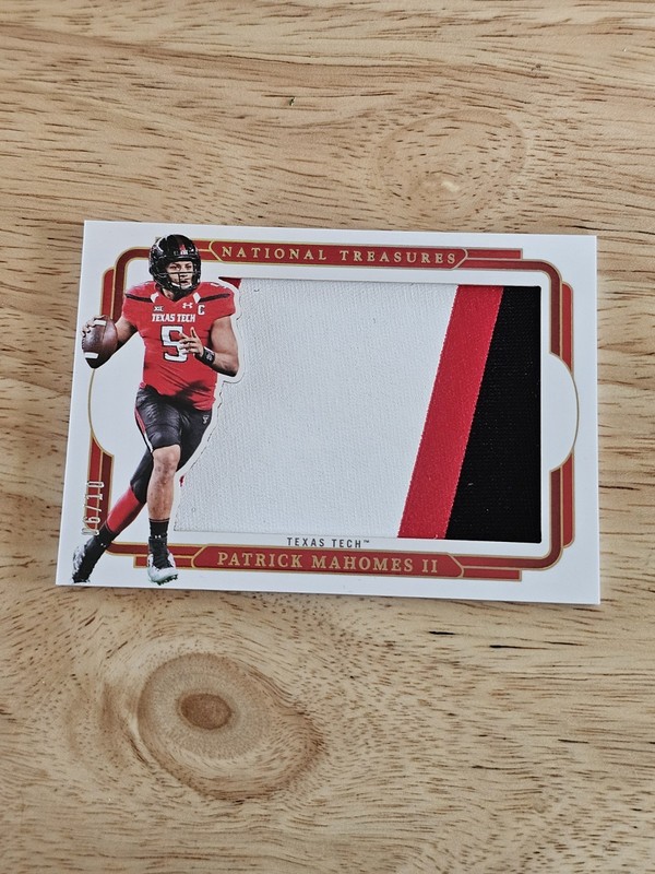 2025 National Treasures Patrick Mahomes  3 color Jumbo Patch /10