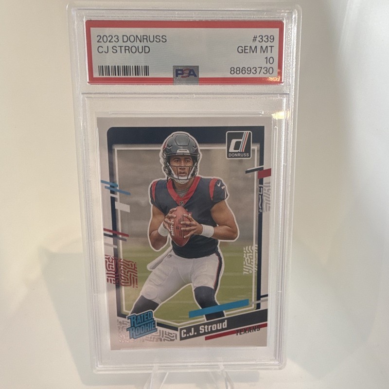 Panini Donruss 2023 C.J. Stroud Rated Rookie #339 Houston Texans PSA 10