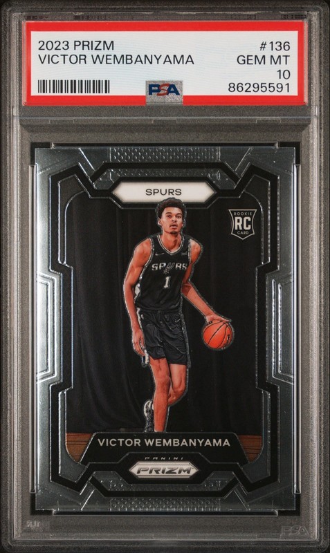 Victor Wembanyama PSA 10 2023 Panini Prizm Rookie RC #136 Spurs GEM MT 👽 🔥