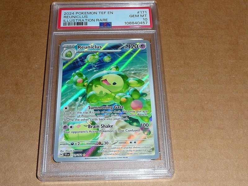 2024 Pokemon TEMPORAL FORCES EN REUNICLUS ILLUSTRATION RARE #171 PSA 10 GEM MINT