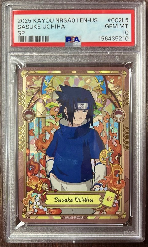 2025 Kayou NARUTO-01- EN-US SAUKE UCHIHA SP #002L5 PSA 10