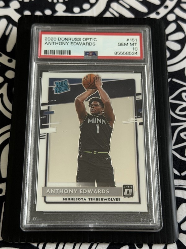 Panini 2020-21 Donruss Optic Rated Rookie Anthony Edwards #151 RC PSA 10