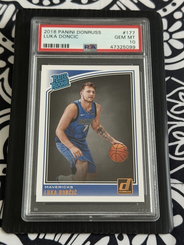 Panini Donruss 2018-19 Luka Dončić Rated Rookie RC #177 PSA 10