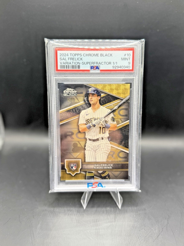 2024 Topps Chrome Black Variation Superfractor Sal Frelick Rookie 1/1 PSA 9