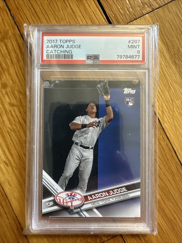 2017 Topps - Aaron Judge #287 Fielding (RC) - PSA 9