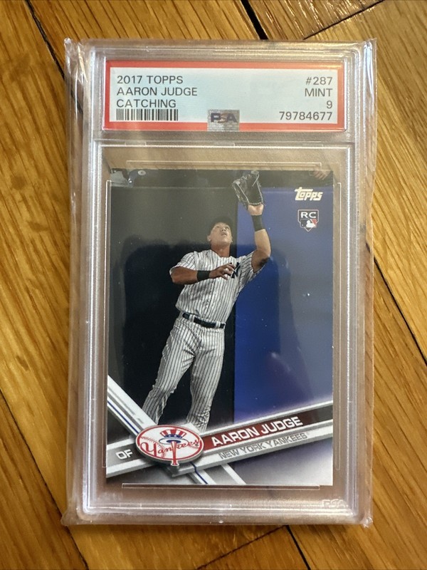 2017 Topps - Aaron Judge #287 Fielding (RC) - PSA 9 view 2