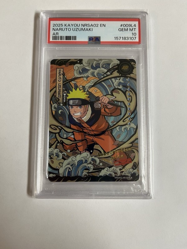 KAYOU Naruto Uzumaki 2025 NRSA02 EN AR #009L4 PSA 10 Trading Card
