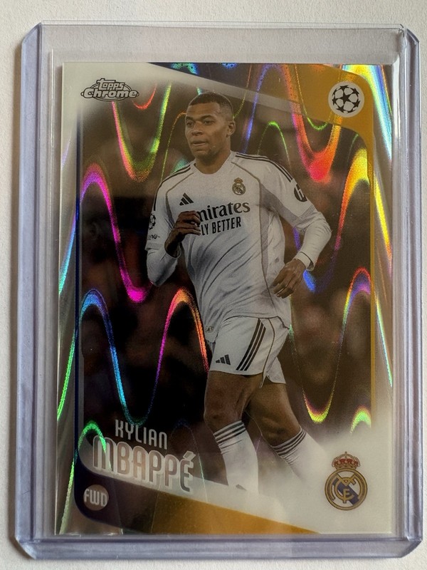 KYLIAN MBAPPE Real Madrid 2026 Topps Chrome UEFA #112 LAVA Refractor!!