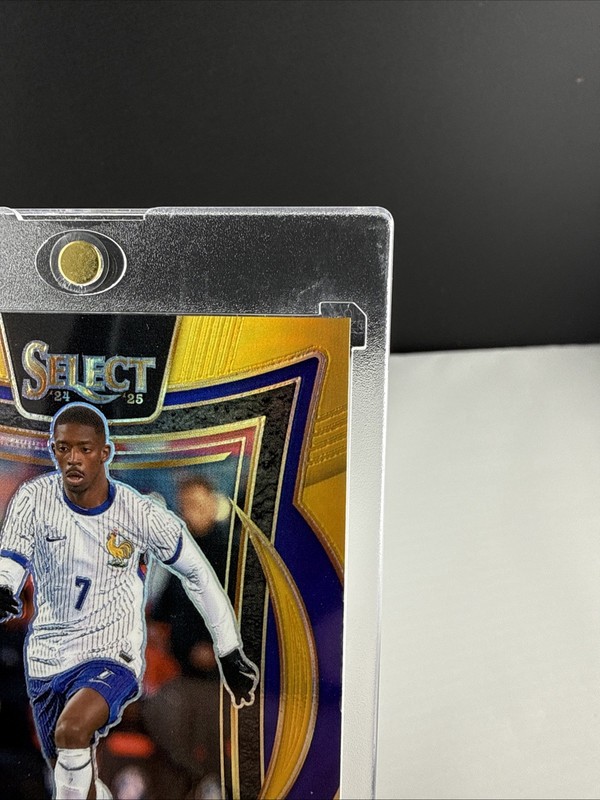 2024-25 Panini Select FIFA #70 Ousmane Dembele TRUE GOLD PRIZM #/10 France PSG view 2