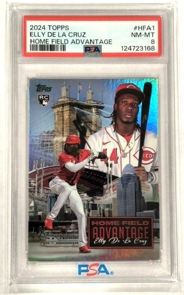 2024 Topps Elly De La Cruz Home Field Advantage Rookie SP PSA 8