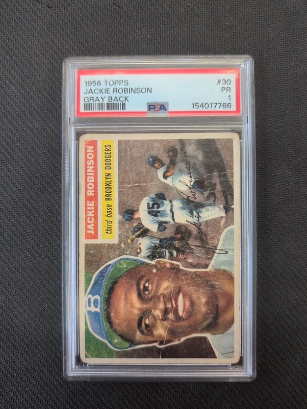 1956 Topps Jackie Robinson #30 PSA 1 - Brooklyn Dodgers
