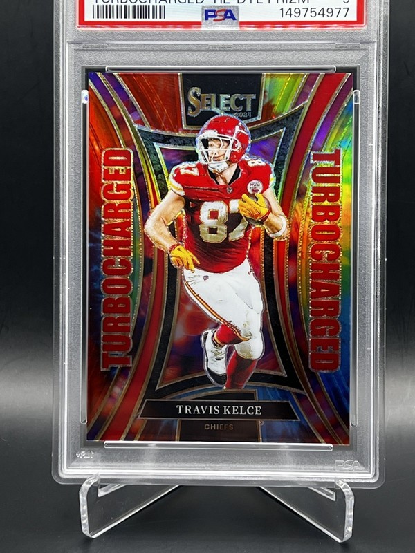 2024 Panini Select - Travis Kelce Turbocharged-Tie-Dye /25 PSA 9 | KC Chiefs🚨 view 2