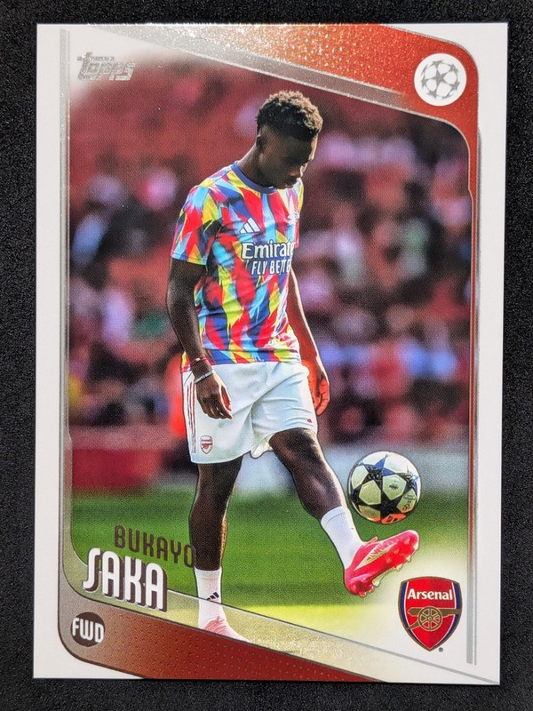Bukayo Saka 2025-26 Topps UCC Image Variation SP #12