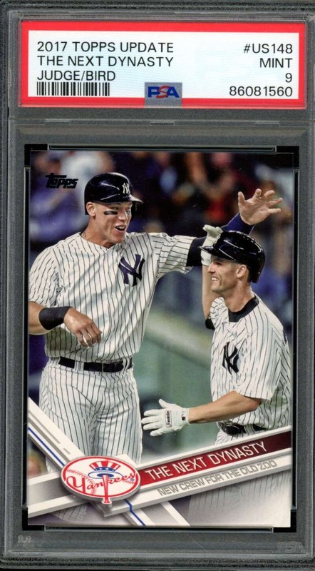 Aaron Judge Rookie Card 2017 Topps Update #US148 PSA 9