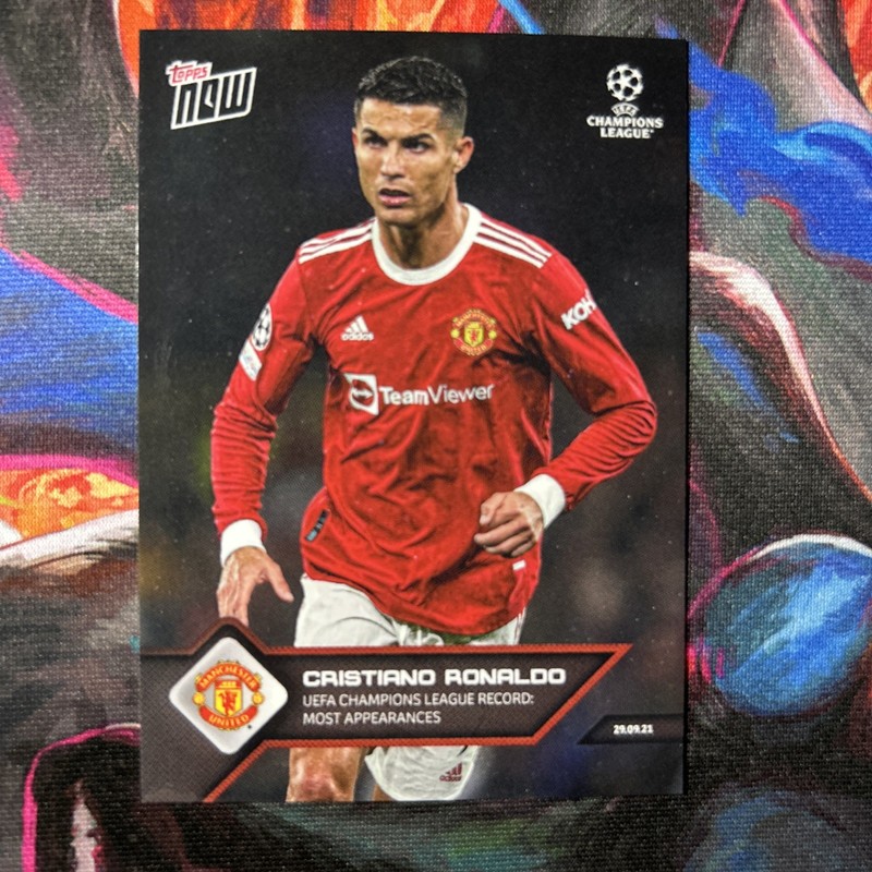 Cristiano Ronaldo Topps 2021 Now UEFA Champions League Record Man Utd #36 Soccer