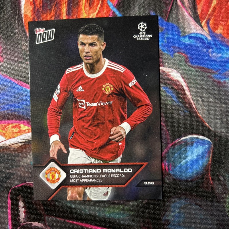 Cristiano Ronaldo Topps 2021 Now UEFA Champions League Record Man Utd #36 Soccer view 2