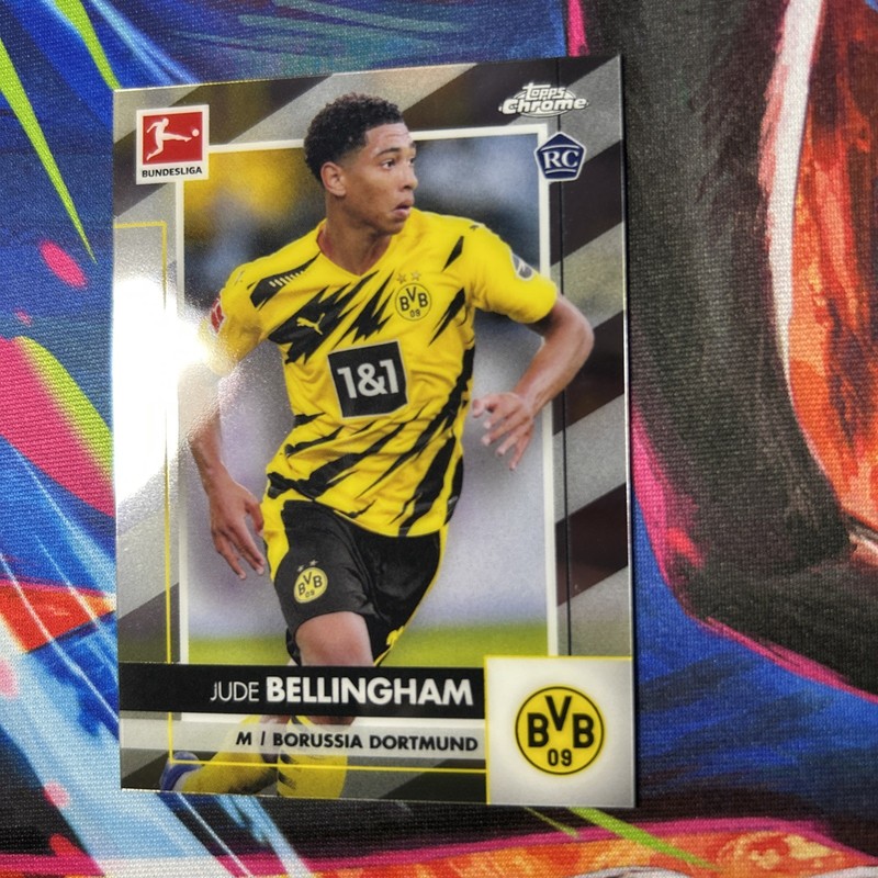 Jude Bellingham Rookie Topps Chrome Bundesliga 2020-21 #31 Dortmund Soccer view 2