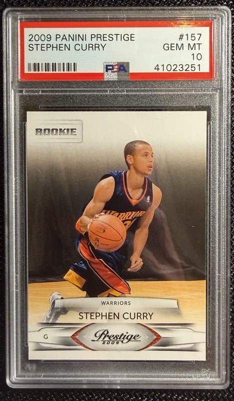 2009 PANINI PRESTIGE #157 STEPHEN CURRY ROOKIE RC PSA 10