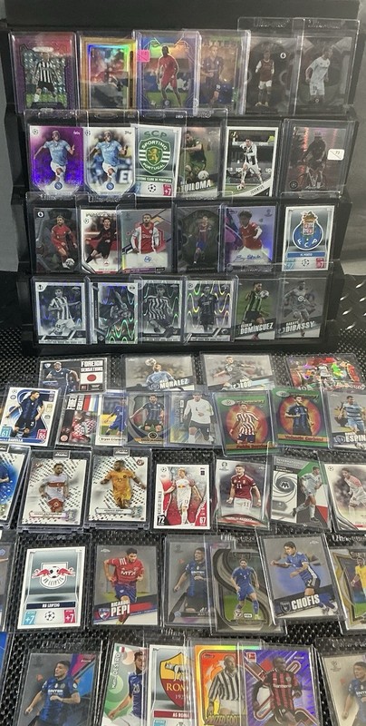 Topps Soccer Auto Rookie/Serial Lot Finest/Chrome/Prizm 2024 UCL (140) CARD LOT