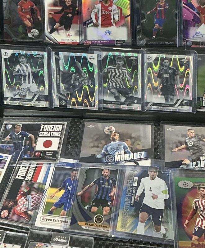 Topps Soccer Auto Rookie/Serial Lot Finest/Chrome/Prizm 2024 UCL (140) CARD LOT view 2