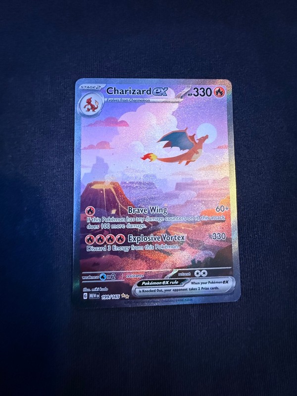 Charizard ex 199/165 SIR Sv: Scarlet & Violet 151 Holo Pokemon TCG - QUICK SHIP