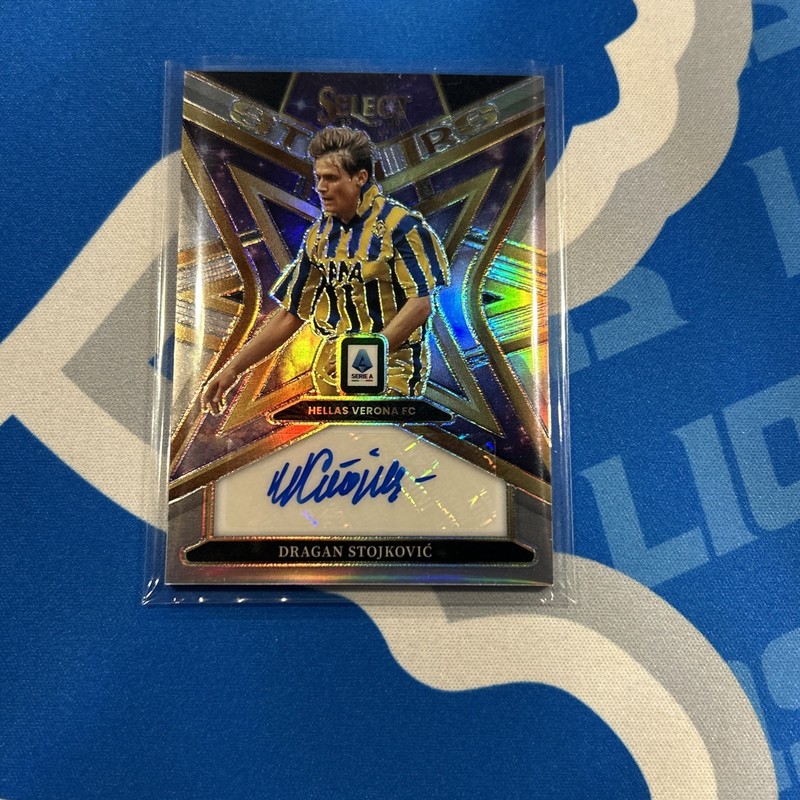 2025-26 Panini Select Stars Auto Dragan Stojkovic Hellas Verona FC