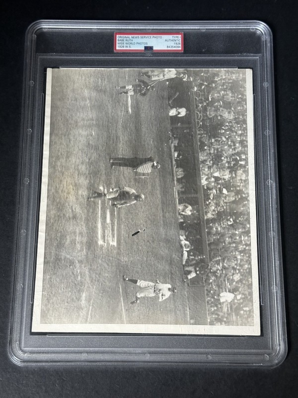 1926 World Series Babe Ruth HOF New York Yankees 8x10 Type 1 Baseball Photo PSA