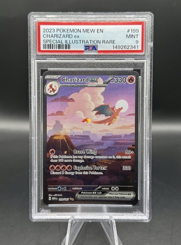 PSA 9 Charizard ex SIR 199/165 Pokemon Scarlet & Violet 151 English 2023 Mint