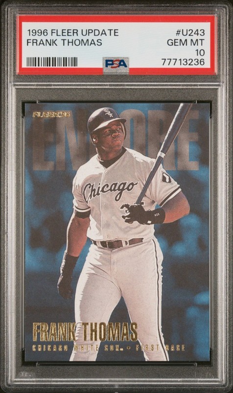 1996 Fleer Update #U243 Frank Thomas PSA 10 GEM MINT