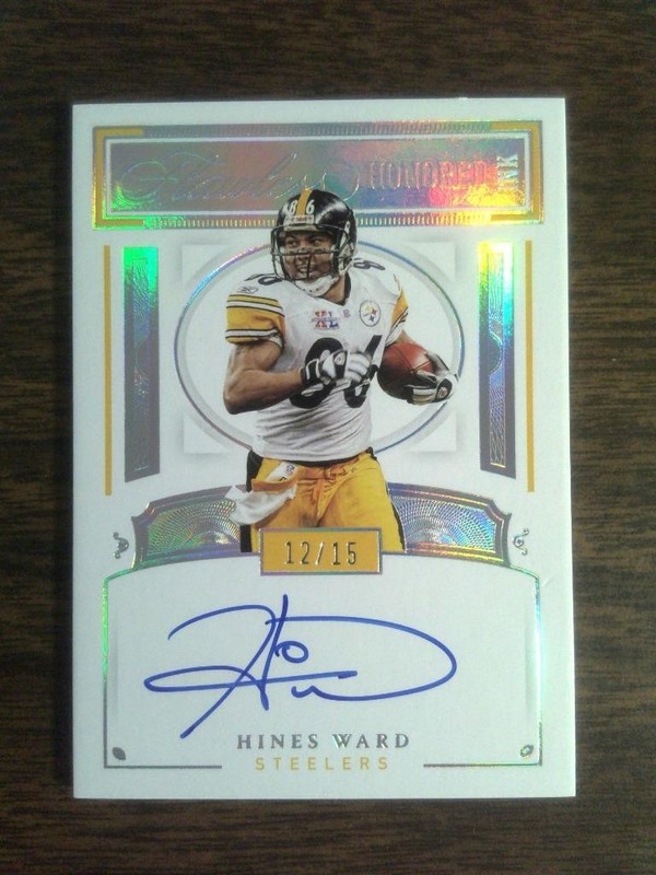 2021 Panini Flawless Football - Honored Ink Auto - Autograph - Hines Ward #12/15