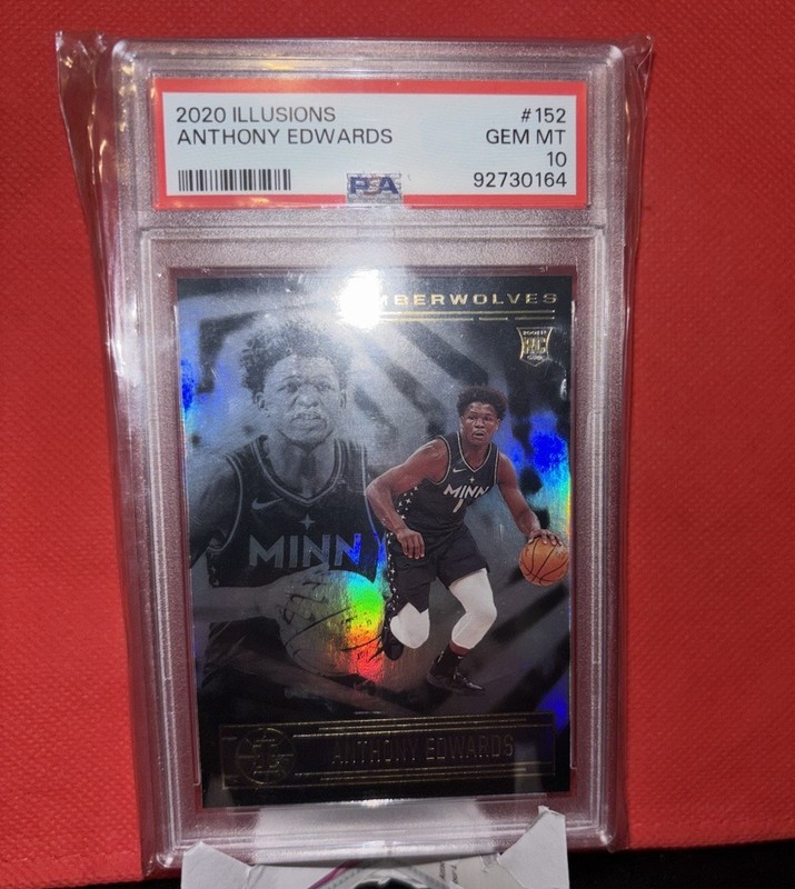 Panini 2020-21 Illusions Rookies Anthony Edwards #152 RC PSA 10