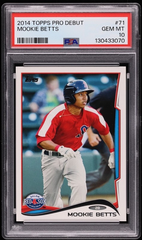  2014 TOPPS PRO DEBUT #71 MOOKIE BETTS RC PSA 10 Gem MINT