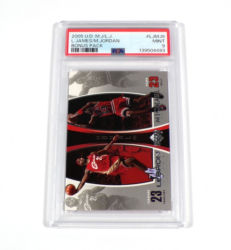 2005-06 Upper Deck MJ/LJ Michael Jordan/LeBron James Bonus Pack #LJMJ9 PSA 9