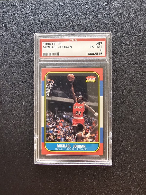 1986 Fleer Michael Jordan Rookie PSA 6 Beautiful Copy