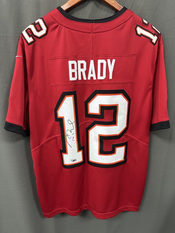 Tom Brady Signed Tampa Bay Buccaneers Nike Football Jersey AUTO Fanatics Sz XL