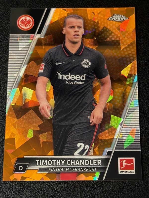 2021-22 Topps Chrome Sapphire Bundesliga Orange Timothy Chandler #/250