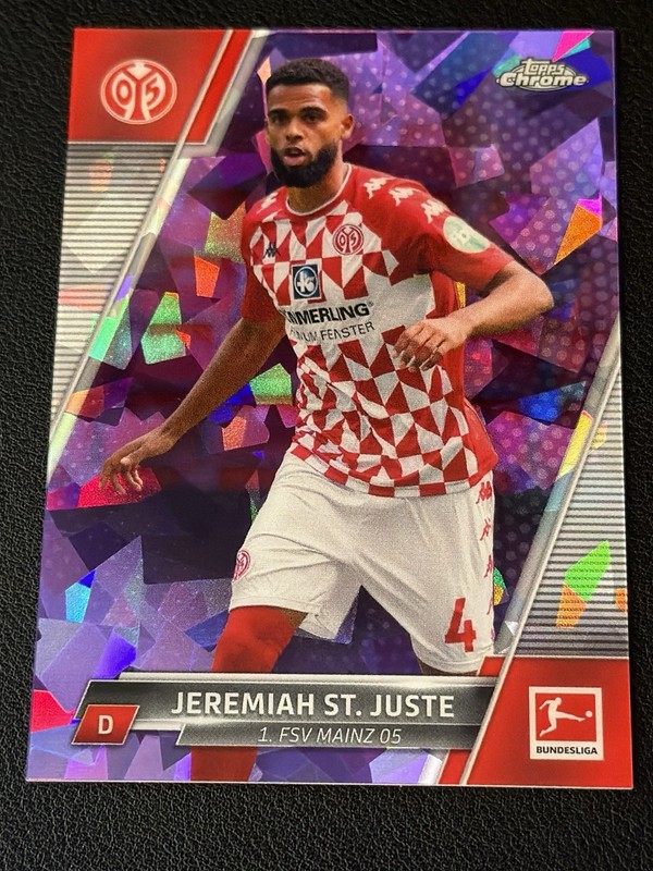 21-22 Topps Chrome Sapphire Bundesliga Purple Jeremiah St. Juste #/25
