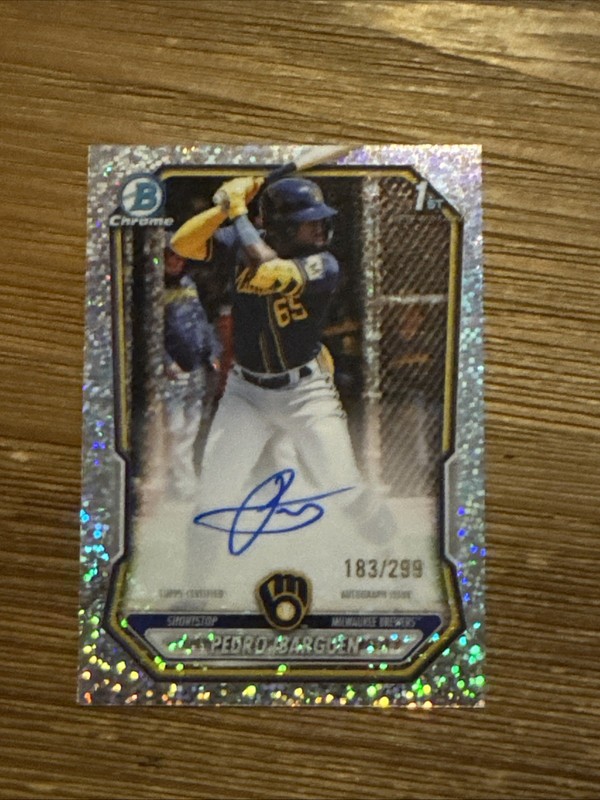 2026 Bowman Chrome Pedro Ibarguen Speckle Auto /299 1st Bowman CPA-PI