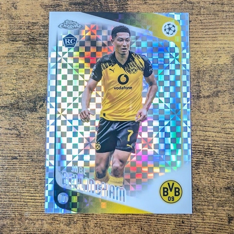 2025-26 Topps Chrome UEFA Jobe Bellingham #5 X-Fractor Borussia Dortmund Rookie