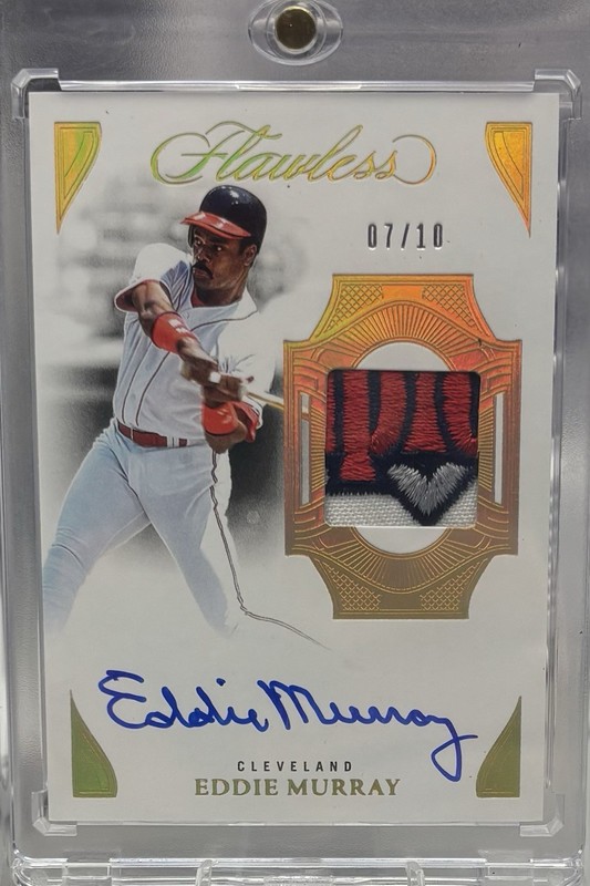 2025 Panini Flawless Baseball Prime Patch Auto Eddie Murray /10 #PPV-EM HOF