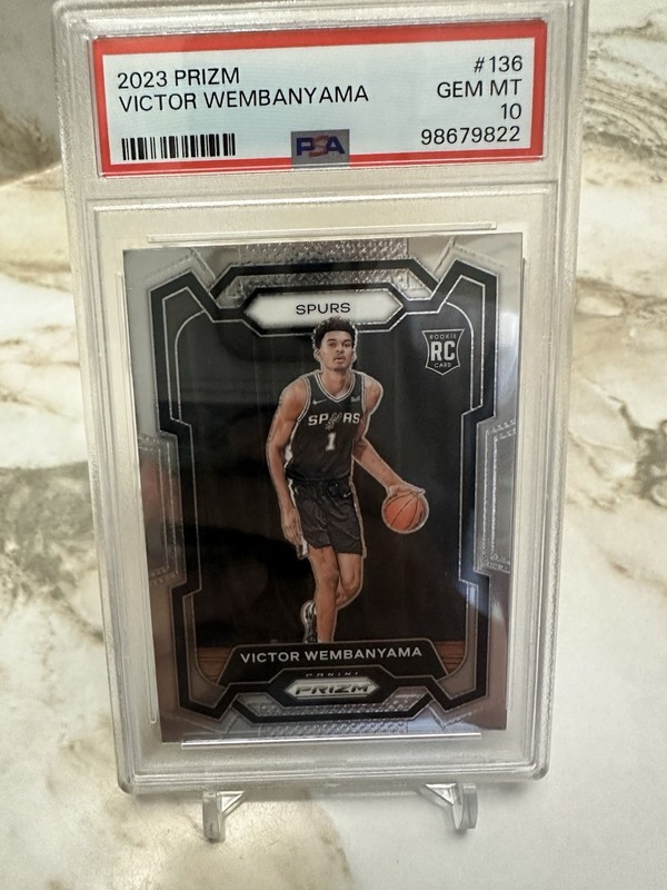 2023-24 Panini Prizm Victor Wembanyama #136 Base RC PSA 10